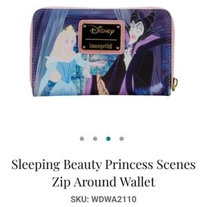 Loungefly Disney Sleeping Beauty Wrap around zipper Wallet